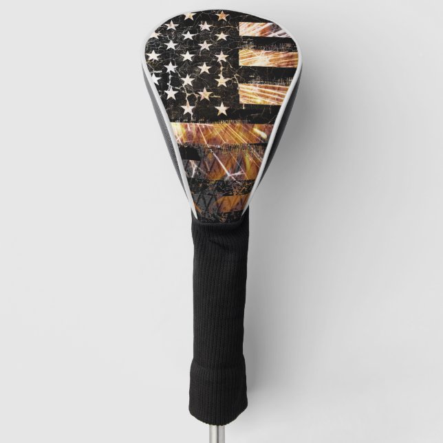 Couvre-club De Golf Industrial Construction Flag Sparks (Devant)
