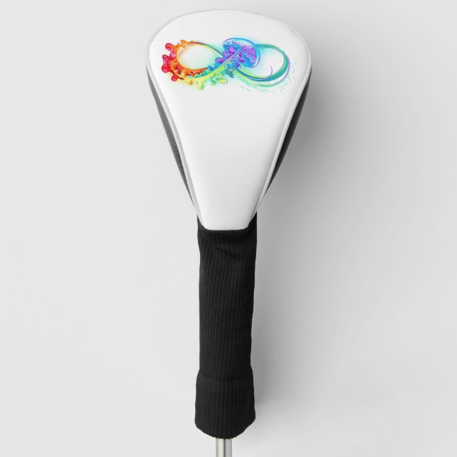 Couvre-club De Golf Infinity avec Rainbow Jellyfish (Devant)