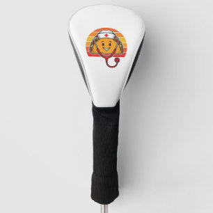 Couvre-club De Golf Infirmière Taco Rétro Gravure Vintage Design_1