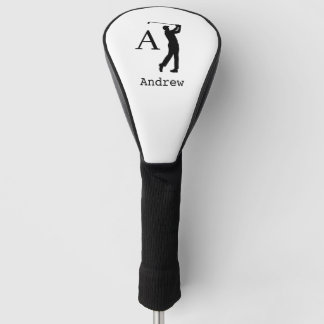 Couvre-club De Golf Initiale de monogramme élégant nom personnalisé