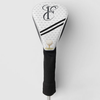 Couvre-club De Golf initiales de typographie monogramme E+F