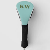 Initiales Monogramme Moderne Bleu Vert Personnalis