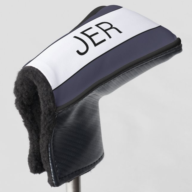Couvre-club De Golf Initiales Monogrammes Personnalisées Moderne Pro S (Devant 3/4)