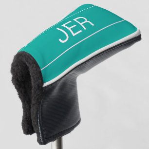 Couvre-club De Golf Initiales Personnalisées Monogramme Té en Vert Cya