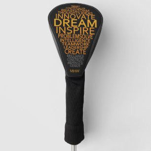 Couvre-club De Golf Inspiration Lampe monogramme personnalisé
