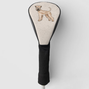 Couvre-club De Golf Irlandais Doux Manipulé Terrier mignon chien beige