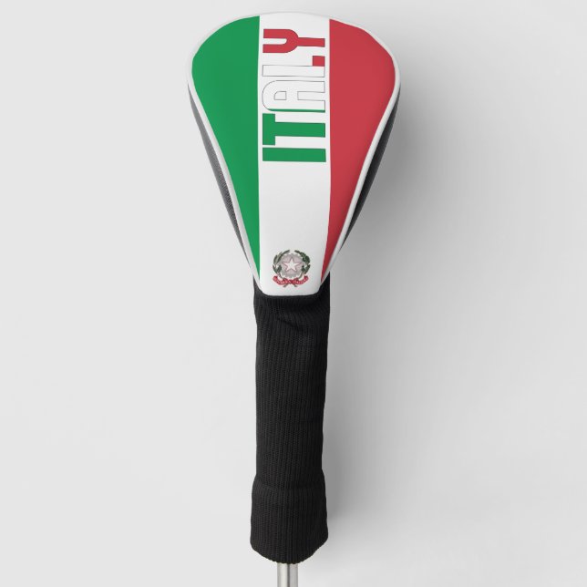 Couvre-club De Golf Italie Drapeau magnifique patriotique (Devant)