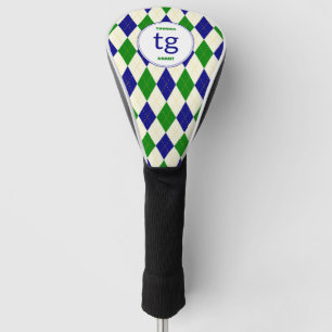 Couvre-club De Golf Jacquard vert tendance Motif Monogramme moderne