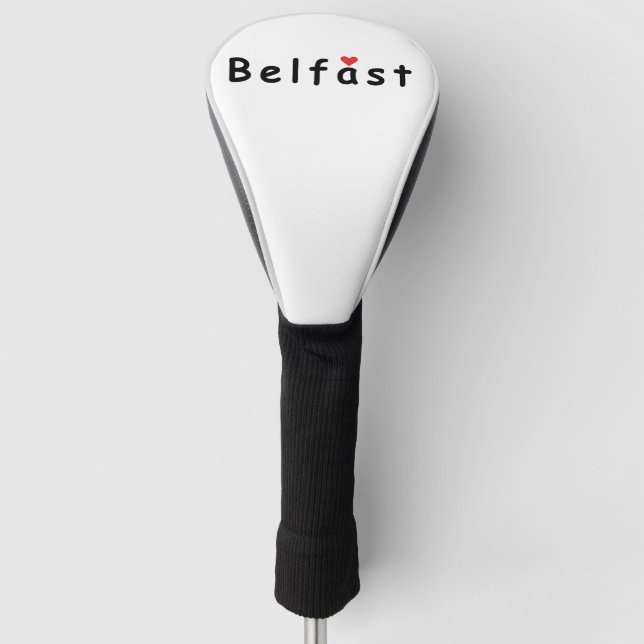 Couvre-club De Golf J'aime Belfast (Devant)