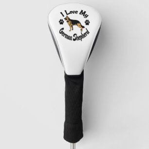 Couvre-club De Golf J'Aime Mon Berger Allemand