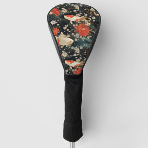 Couvre-club De Golf Japonais Koi Poisson Motif