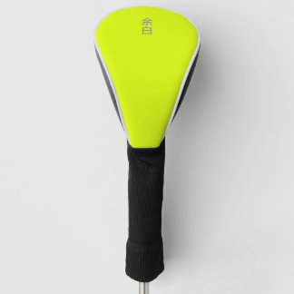 Couvre-club De Golf Jaune néon - 余白 yohaku Housse de tête de golf
