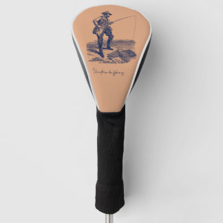Couvre-club De Golf J'aurais Préféré Pêcher Housse de Club de Golf Con