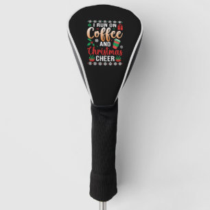 Couvre-club De Golf Je cours sur le café et Noël