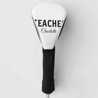 Couvre-club De Golf Je suis enseignant école Collegeajouter votre nom 
