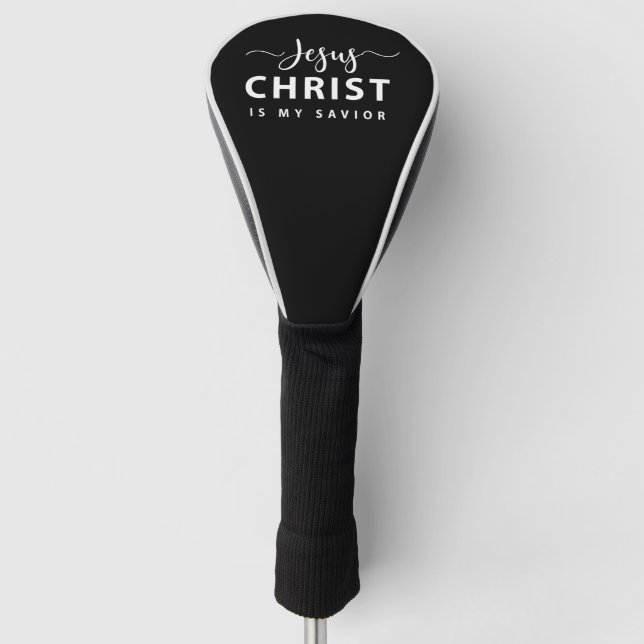 Couvre-club De Golf Jésus Christ est mon Sauveur (Devant)