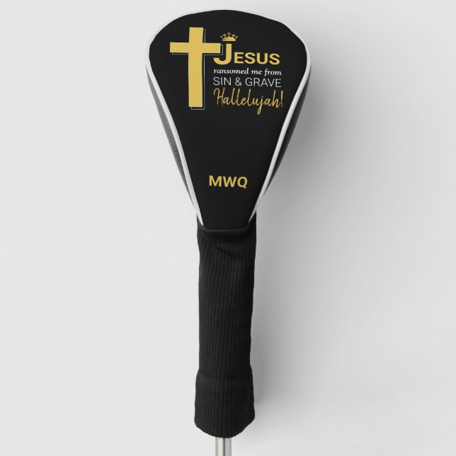 Couvre-club De Golf JÉSUS moderne M'A RANSOMMÉ Christian DRIVER (Devant)