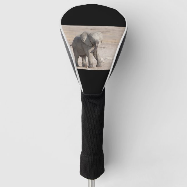 Couvre-club De Golf Jeune éléphant joueur (Devant)