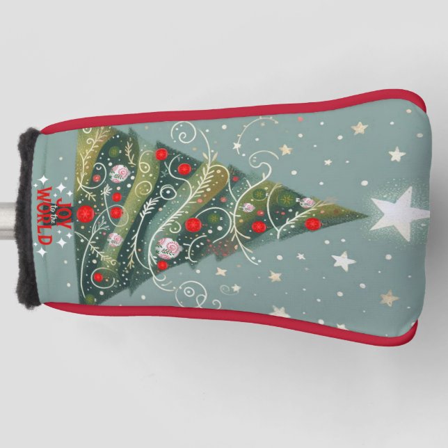 Couvre-club De Golf Joie au monde sapin de Noël (Devant)