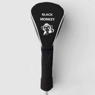 Couvre-club De Golf Joli Petit Singe Noir