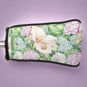 Couvre-club De Golf Jolie Calla Lily Pastel Personnalisé