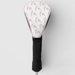 Couvre-club De Golf Jolie Pretty Preppy Peonies