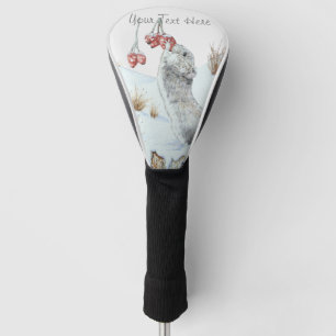 Couvre-club De Golf jolie souris hiver faune neige