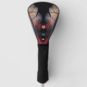 Couvre-club De Golf Jonglage Abstrait Moderne Fantaisie Art Fractal