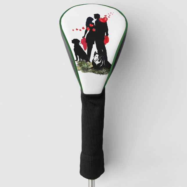 Couvre-club De Golf Jour de la Romance Zazzle (Devant)