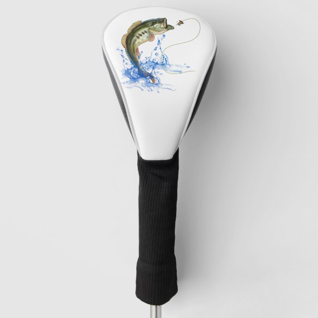 Couvre-club De Golf Jumping Bass Fishing (Devant)