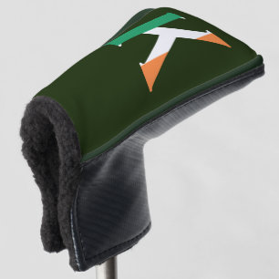 Couvre-club De Golf K Monogramme superposé sur le drapeau irlandais pc