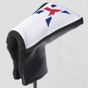Couvre-club De Golf K Monogramme superposé sur le drapeau Union Jack