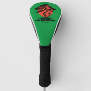 Couvre-club De Golf Kanji japonais Bonsai Personnalisé