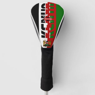 Couvre-club De Golf Kenya Drapeau magnifique patriotique