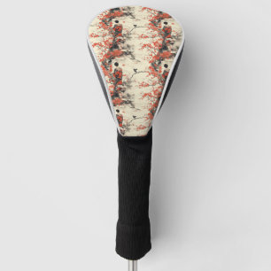 Couvre-club De Golf Kimono Couple Sakura Romantique Motif (2)