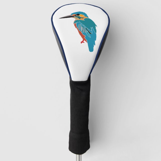 Couvre-club De Golf Kingfisher Bird Art (Devant)