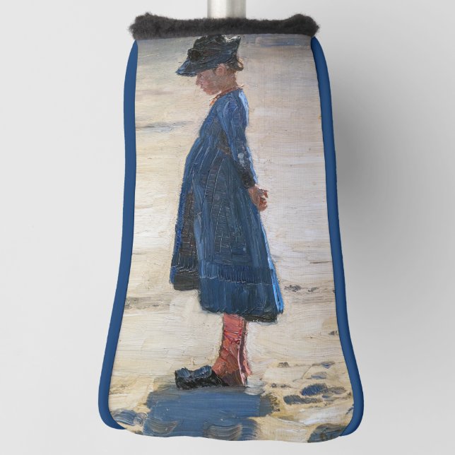 Couvre-club De Golf Kroyer - Petite fille sur Skagen Beach (Tourné à 90°)