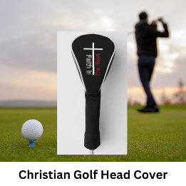 Couvre-club De Golf La foi dans le sang Croix chrétienne