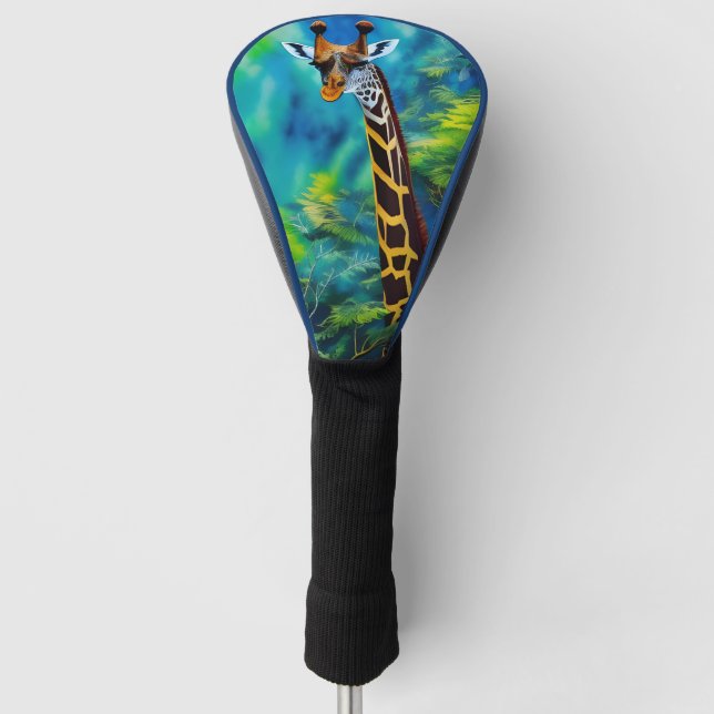 Couvre-club De Golf La girafe dans les arbres (Devant)