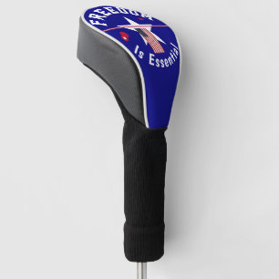 Couvre-club De Golf La liberté est essentielle