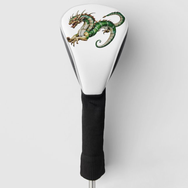 Couvre-club De Golf "La Majesté du Dragon d'Aquarelle" (Devant)
