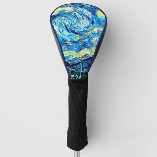 Couvre-club De Golf La nuit étoilée de Van Gogh (Devant)