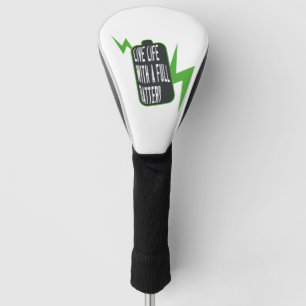 Couvre-club De Golf La vie avec une batterie pleine