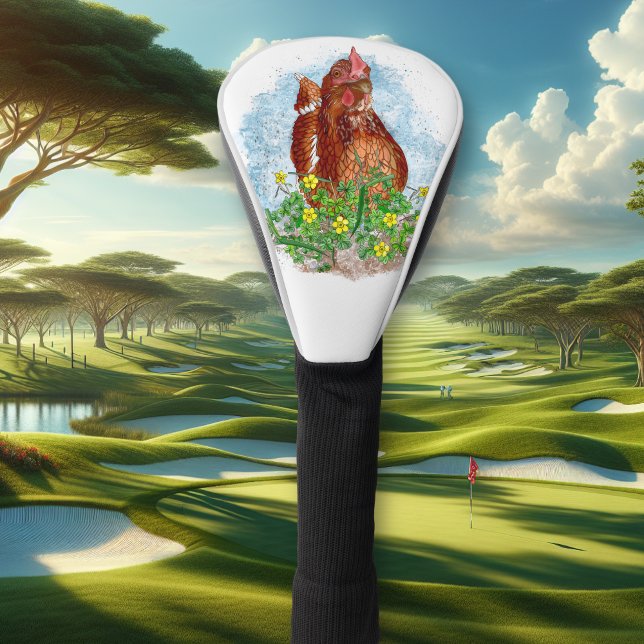 Couvre-club De Golf La vie est meilleure avec les poulets (Créateur téléchargé)
