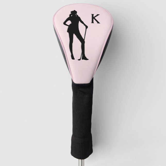 Couvre-club De Golf Lady Golf Pink Sport Initialisé (Devant)