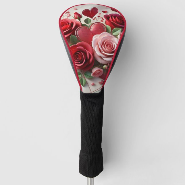 Couvre-club De Golf Lady Golfer Saint-Valentin (Devant)