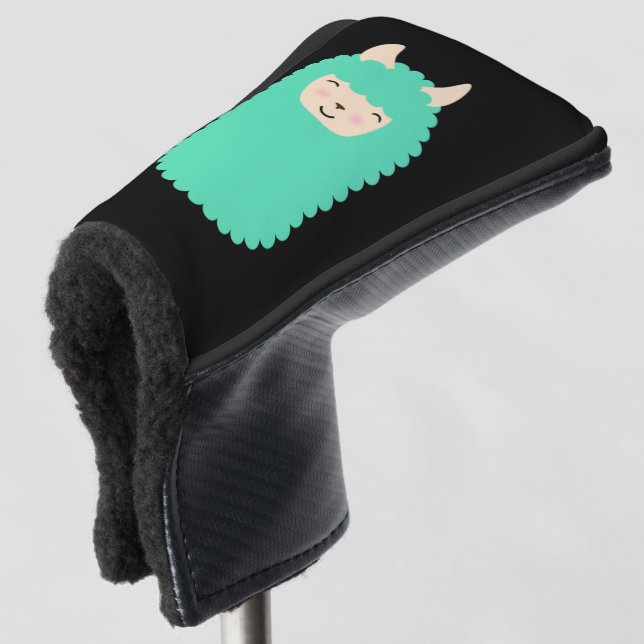 Couvre-club De Golf Lama d'Emoji heureux (Devant 3/4)