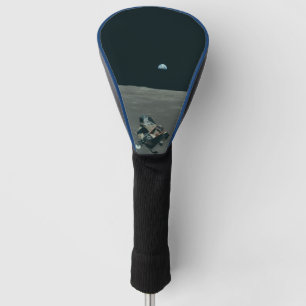 Couvre-club De Golf Lander lunaire Apollo et lever de terre sur la lun