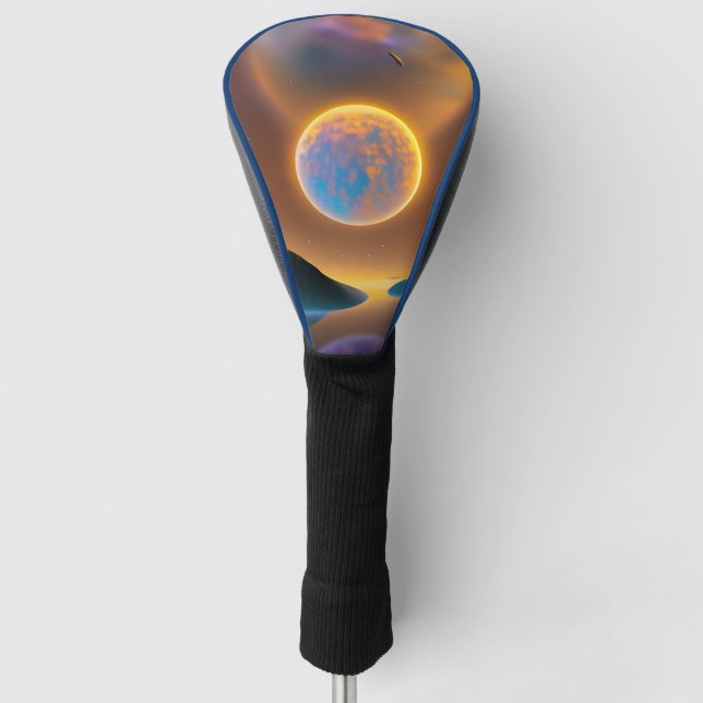 Couvre-club De Golf L'art paysagère de la lune (Devant)