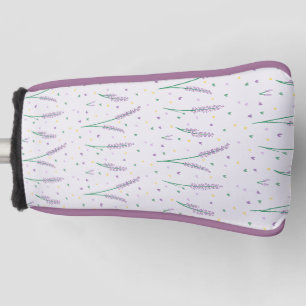 Couvre-club De Golf Lavender Hearts Girly Jolie Golf